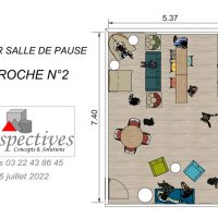 Mobilier Salle de pause vue 3D1